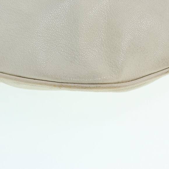GUCCI Horsebit Shoulder Bag Leather Beige Gold - Picture 8 of 16